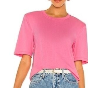 Kyler Shoulder Pad Tee in Camellia
JONATHAN SIMKHAI STANDARD